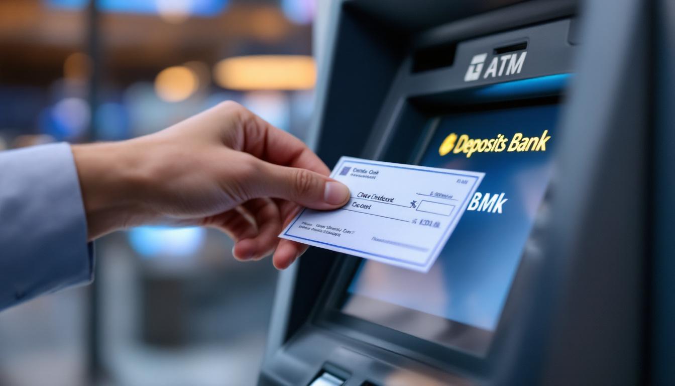 Comment déposer un chèque au distributeur en 3 étapes