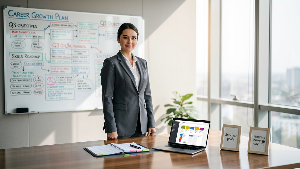 Exemple d'objectif professionnel : pour chaque étape de carrière